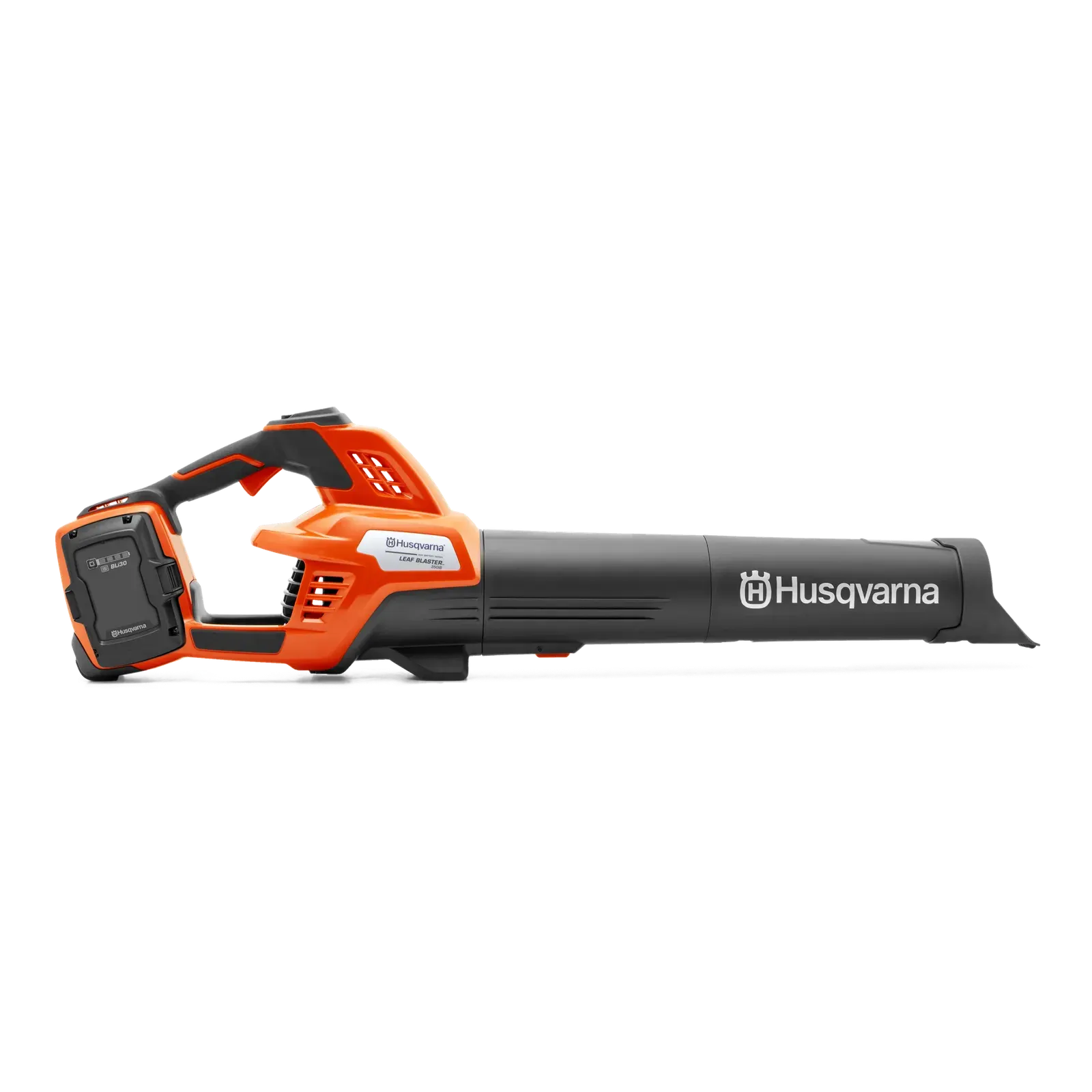 Husqvarna 350iB Leaf Blaster with battery and charger — view 1